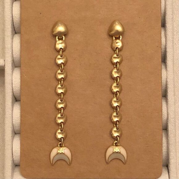 Stella & Dot | Trevally 2 in 1 Drop Earrings | Gold | 2.25” Length - Picture 2 of 4